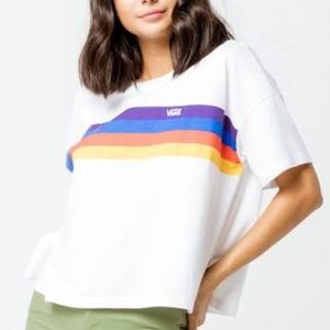 NEW Vans women striped oversized Rainee top Medium